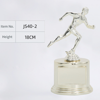 Trofeo Deportivo de Aleación de Zinc Hiperpersonalizado con Impresión UV para Eventos de Caminata/Corrida con Logotipo Personalizado JS40