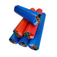 Gaine de câblage en cluster HDPE à âme en silicone 3 voies 7 voies pour câble à fibre optique soufflée FTTH pour le soufflage de câbles souterrains