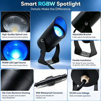 Projecteurs LED pour aménagement paysager basse tension, éclairage de jardin, étanches