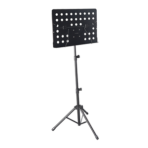 Soporte de música ajustable para piano/orquesta, soporte de música plegable de acero con soporte para hojas accesorio profesional para escenario de concierto - Product Image 1