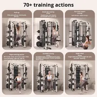 Nouvel équipement de fitness complet en acier : Machine Smith multifonctionnelle pour la maison, avec fonctions Flying Bird, Squat et Bench Press