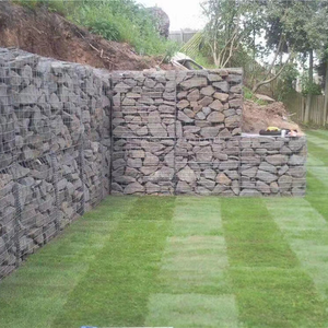 Panier en gabion soudé à gros maillage, galvanisé, pour murs en <span class=keywords><strong>pierre</strong></span>, cage en maille, panier en fil de fer pour jardin, clôture pour aménagement paysager extérieur - Product Image 3