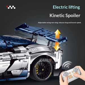 Ensemble <span class=keywords><strong>de</strong></span> blocs <span class=keywords><strong>de</strong></span> construction GULY 10656 F80 Supercar à l'échelle 1:8 - Jouet éducatif et électronique pour garçons <span class=keywords><strong>de</strong></span> 14 ans et plus - Cadeau <span class=keywords><strong>de</strong></span> Noël - Product Image 5
