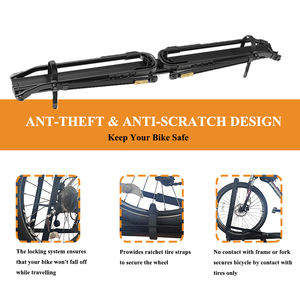 하이 퀄리티 범용 알루미늄 자전거 자동차 캐리어 마운트 자동차 자전거 지붕 랙 1 자전거 최대 20kgs - Product Image 3
