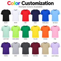 T-shirt à manches raglan courtes, col rond, vierge, personnalisable avec logo, pour le sport, 7 couleurs, vente en gros pour impression et broderie