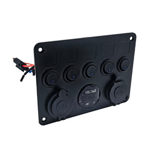 Interruttore <span class=keywords><strong>a</strong></span> bilanciere barca, pannello interruttore impermeabile fusibile per camion RV, <span class=keywords><strong>presa</strong></span> di corrente digitale voltmetro USB cc <span class=keywords><strong>12</strong></span> <span class=keywords><strong>Volt</strong></span> - Product Image 1