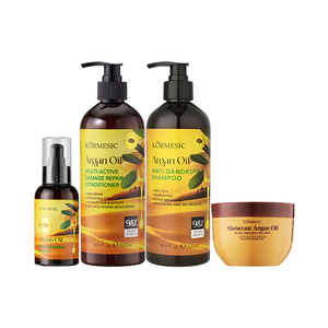 KORMESIC – Kit de Soins Capillaires Hydratants Multi-Actions à l'Huile d'Argan et Kératine, Marque Privée – Shampoing et Huile Capillaire Nourrissante Anti-Pelliculaire - Product Image 5