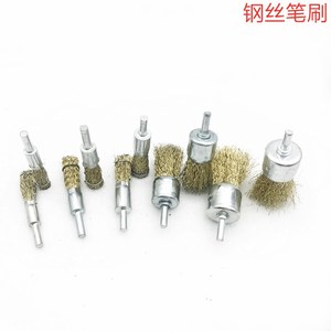 Kuas Kawat Baja Diameter 6x (10 12 16 25 30) Dengan Gagang dan Kepala Gerinda untuk Menghilangkan Karat pada Kawat Baja dan Kawat <span class=keywords><strong>Stainless</strong></span> <span class=keywords><strong>Steel</strong></span> - Product Image 3