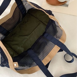 Bolso de mano de malla de gran capacidad, plegable, transparente, hueco, para la playa, para mujer, uso diario - Product Image 4