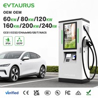 Borne de Recharge Rapide DC pour Véhicules Électriques 2026 60kW 80kW 120kW 160KW CCS GBT IP54 avec Écran Publicitaire