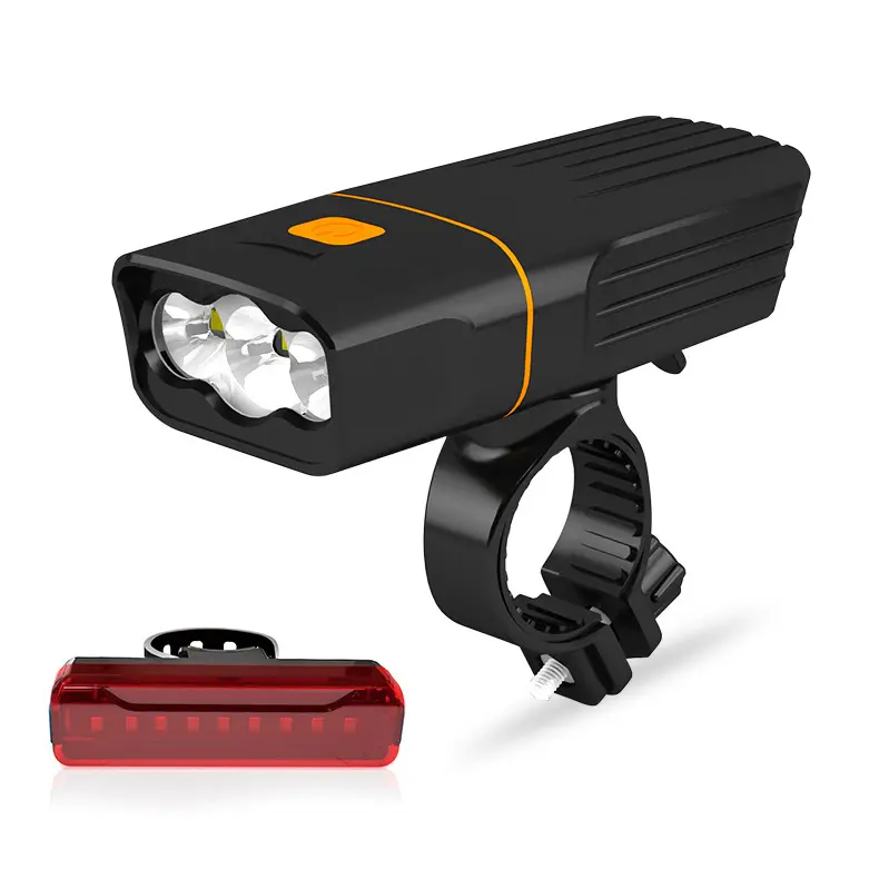 Luz LED para bicicleta de montaña TK3, Faro de conducción nocturna con carga USB, brillante, 3T6, 3L2, nuevo estilo