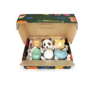 개인 라벨 6PCS 목욕 폭탄 세트 선물 상자 동물 모양 공룡 목욕 폭탄 - Product Image 2