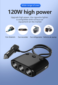 GXYKIT ZNB03s 3.1A Adaptateur pour <span class=keywords><strong>prise</strong></span> allume-cigare 120W Chargeur de voiture avec 2 ports USB - Product Image 4