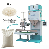 Ewinall DCS-50FB3 Báscula Electrónica de Alta Velocidad para Envasado Cuantitativo de Arroz y Alimentos, 1080 Bolsas/Hora, 5-50kg, Control de Doble Núcleo