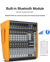 GAX-PM12 Console de mixage audio professionnelle 12 canaux Amplificateur de puissance 600W Console de mixage sonore Bon prix pour DJ Scène Performance facile en extérieur
