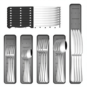 Juego de Cubiertos de Acero Inoxidable de Alta Calidad, Aptos para Lavavajillas y Ecológicos, para Cenas Festivas y Uso Diario - Product Image 1