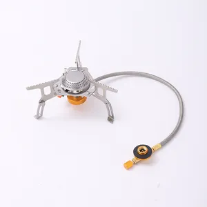 MA162 outdoor mini portable camping gas stove folding round windproof stove