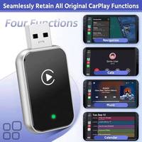 Adaptateur universel sans fil CarPlay Android Auto USB, plug-and-play, connexion rapide, prise en charge de la navigation et du streaming musical