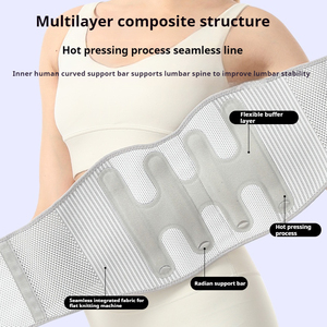 New Technics eo hỗ trợ Brace thép tấm hỗ trợ 3D đan thấp hơn trở lại hỗ trợ ấm áp tăng cường thắt lưng vành đai cho đau lưng - Product Image 3