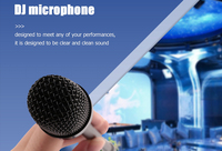 Microphone de diffusion pour système de sonorisation de conférence à col de cygne en métal pour les spectacles sur scène