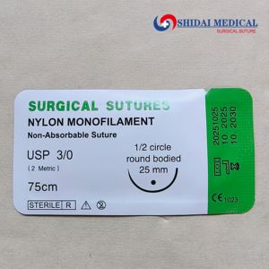 Venta de Fábrica: Suturas Quirúrgicas Desechables de Poliamida Monofilamento <span class=keywords><strong>No</strong></span> Absorbible con Aguja - Product Image 1