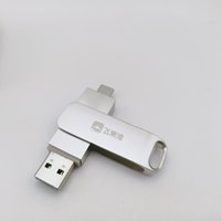 Nuevo Modelo 2026, Unidad Flash USB 2.0 Tipo C de Metal, 16GB 32GB 64GB, Logotipo Grabado con Láser, Memoria USB C Dual