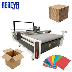 Machine de découpe à couteau oscillant CNC REMEYA pour le traitement de précision des plaques de carton gris et la découpe de papier ondulé - Product Image 2