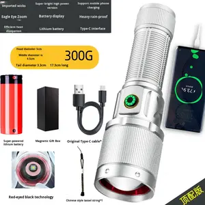 Lampe de poche de camping ultra-lumineuse à charge directe <span class=keywords><strong>laser</strong></span> blanche, puissante, longue portée, haute puissance - Product Image 5