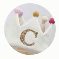 Vente chaude bébé enfants fête d'anniversaire en trois dimensions couronne coiffure décoration accessoires chapeau princesse accessoires