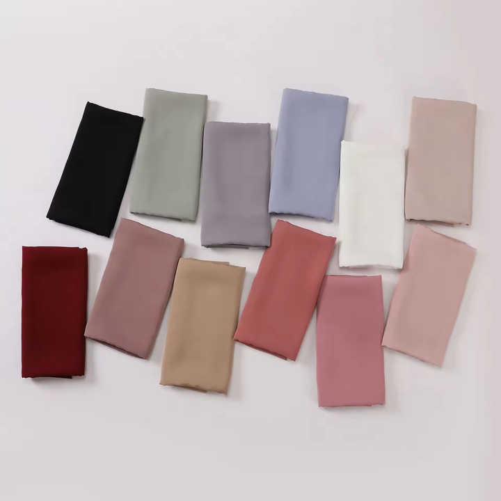 Blood Red Korean Chiffon Hijab main image 1