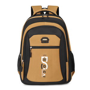 Decai Men's Casual <b>Backpack</b> 14 Inch Laptop <b>Large</b> Capacity School Travel Bag For Teenagers - Product Image 5