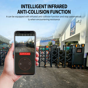 Cancello Automatico Scorrevole in Alluminio per Esterni, Barriera Retrattile Elettrica Pieghevole Diretta dalla Fabbrica - Product Image 3