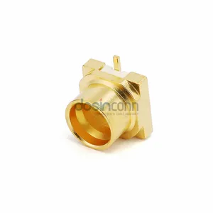 Conector coaxial RF de ângulo direito PCB SMT montagem GPO SMP