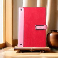 Carnet de notes d'affaires en cuir A5 personnalisable avec 100 feuilles de papier de papeterie haut de gamme boucle magnétique pour coffrets cadeaux