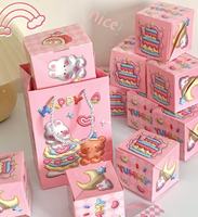 2025 Offres Spéciales saut confettis Photo Cubes dans une boîte Surprise Explosion Bounce Cubes anniversaire Saint Valentin Pop up boîte de cadeaux