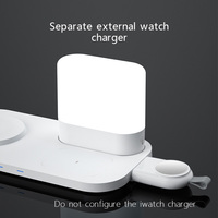 Articles promotionnels populaires Gadget intelligent 3 en 1 lampe de bureau multifonction Station de charge sans fil article cadeau