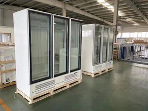 Réfrigérateur Commercial Vertical à Porte Vitrée, Vitrine Réfrigérée pour Boissons Fraîches et Énergisantes, Congélateur - Product Image 3