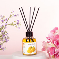 Kit diffuseur de parfum élégant en verre avec huiles essentielles naturelles pour une fraîcheur durable dans la pièce