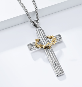 Collana croce personalizzata <span class=keywords><strong>per</strong></span> donne ragazzi ragazze cattoliche battesimo cristiana catene di moda collane - Product Image 4