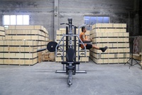 Fitness commercial entraîneur fonctionnel équipement de gymnastique câble croisé puissance Squat Rack multi-fonctionnel Smith Machine DY-8011