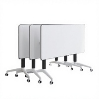 Muebles de Oficina Modernos, Mesa de Entrenamiento Portátil de Hierro, Escritorio Plegable Convertible para Computadora, para Uso en Empresas y Escuelas, Hhsc Px