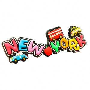 Cadeaux promotionnels personnalisés avec logo, souvenirs, aimants de réfrigérateur en PVC 3D, autocollants magnétiques en forme de retour à l'école - Product Image 1