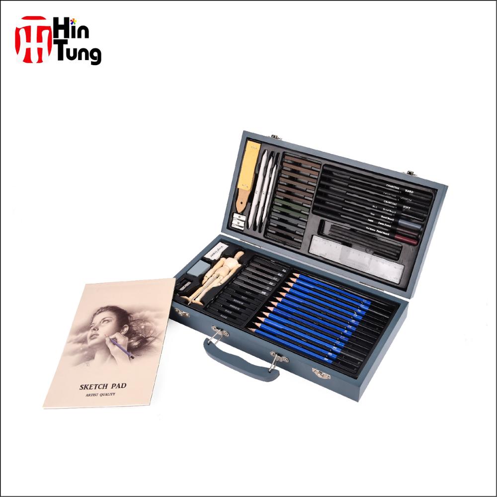 Royal Langnickel, 60 шт., роскошная деревянная коробка, набор для набросков