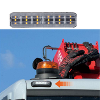 Nueva ambulancia todoterreno 12V ámbar lámpara intermitente camión motocicleta tráfico emergencia Led luz estroboscópica parrilla con Base suave de goma