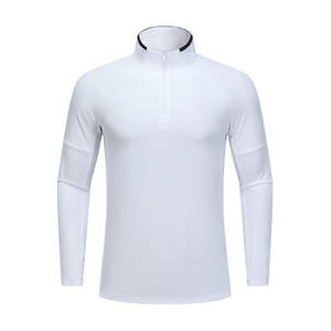 Autunno <span class=keywords><strong>abbigliamento</strong></span> sportivo a asciugatura rapida da <span class=keywords><strong>uomo</strong></span> con mezza cerniera per Fitness stile Casual Outdoor da corsa in tinta unita tessuto a maglia - Product Image 4