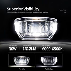 Accesorios para BMW, Luces <span class=keywords><strong>Antiniebla</strong></span> LED Rectangulares para Motocicleta F800GS ADV / R1200GS / R1200GS ADV, Luz Auxiliar - Product Image 2