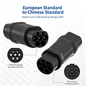 Adaptateur de chargeur de voiture électrique CCS2 norme européenne vers GB/T 1 3 phases 16-32A 250V norme chinoise - Product Image 1