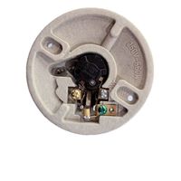 Support de lampe en céramique E27 fourni par le fabricant avec interrupteur à tirette douille de plafond ronde pour les bases de lampe de style à vis de décoration intérieure