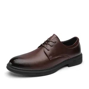 รองเท้าหนังแท้คุณภาพสูงรองเท้าลำลองสำหรับผู้ชายรองเท้าทำงานสำหรับเชฟสีดำผูกเชือกใส่สบาย