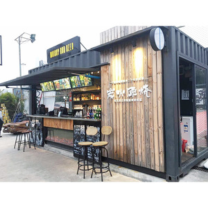 ร้านกาแฟคอนเทนเนอร์ 4.8 เมตร สแตนเลสสตีล พร้อมระบบไฟฟ้าในตัว รถขายอาหารเคลื่อนที่กลางแจ้ง - Product Image 1